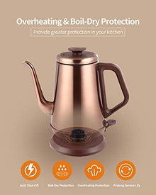 DmofwHi Gooseneck Electric Kettle(1.0L),Classic Coffee Kettle|Tea Kettle