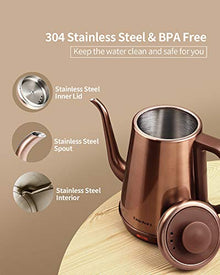DmofwHi Gooseneck Electric Kettle(1.0L),Classic Coffee Kettle|Tea Kettle