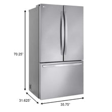 27 cu ft French Door Smart Refrigerator, Stainless