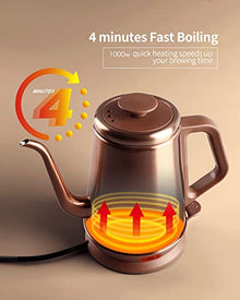 DmofwHi Gooseneck Electric Kettle(1.0L),Classic Coffee Kettle|Tea Kettle