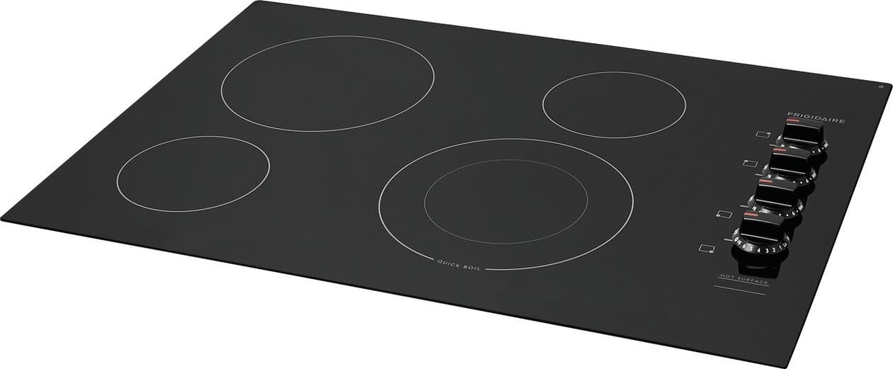 30" Electric Smoothtop Cooktop, 4 Elements, Black