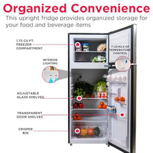 2-Door Apartment Fridge 7.5 cu ft