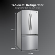 30" French Door Refrigerator, 17.5 cu ft, Stainless
