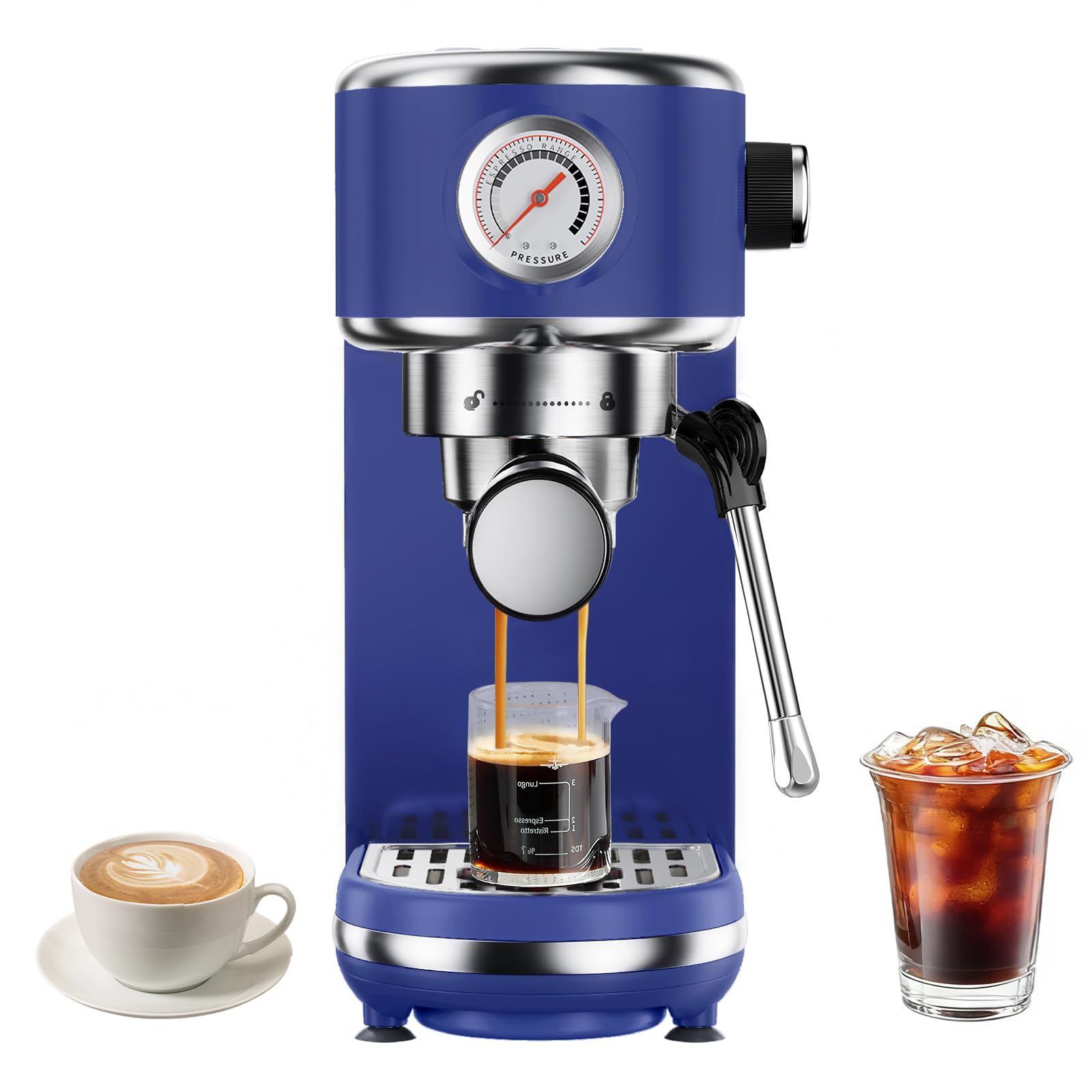 atatix Espresso Machine with Milk Frother