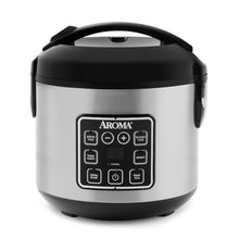 Digital Rice Cooker, 8-Cup, Stainless Steel