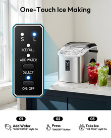 Countertop Ice Maker, 26 lb/Day