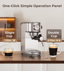 atatix Espresso Machine with Milk Frother