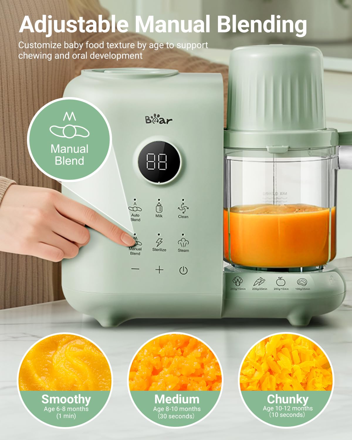 Baby Food Maker & Steamer, Two-Layer
