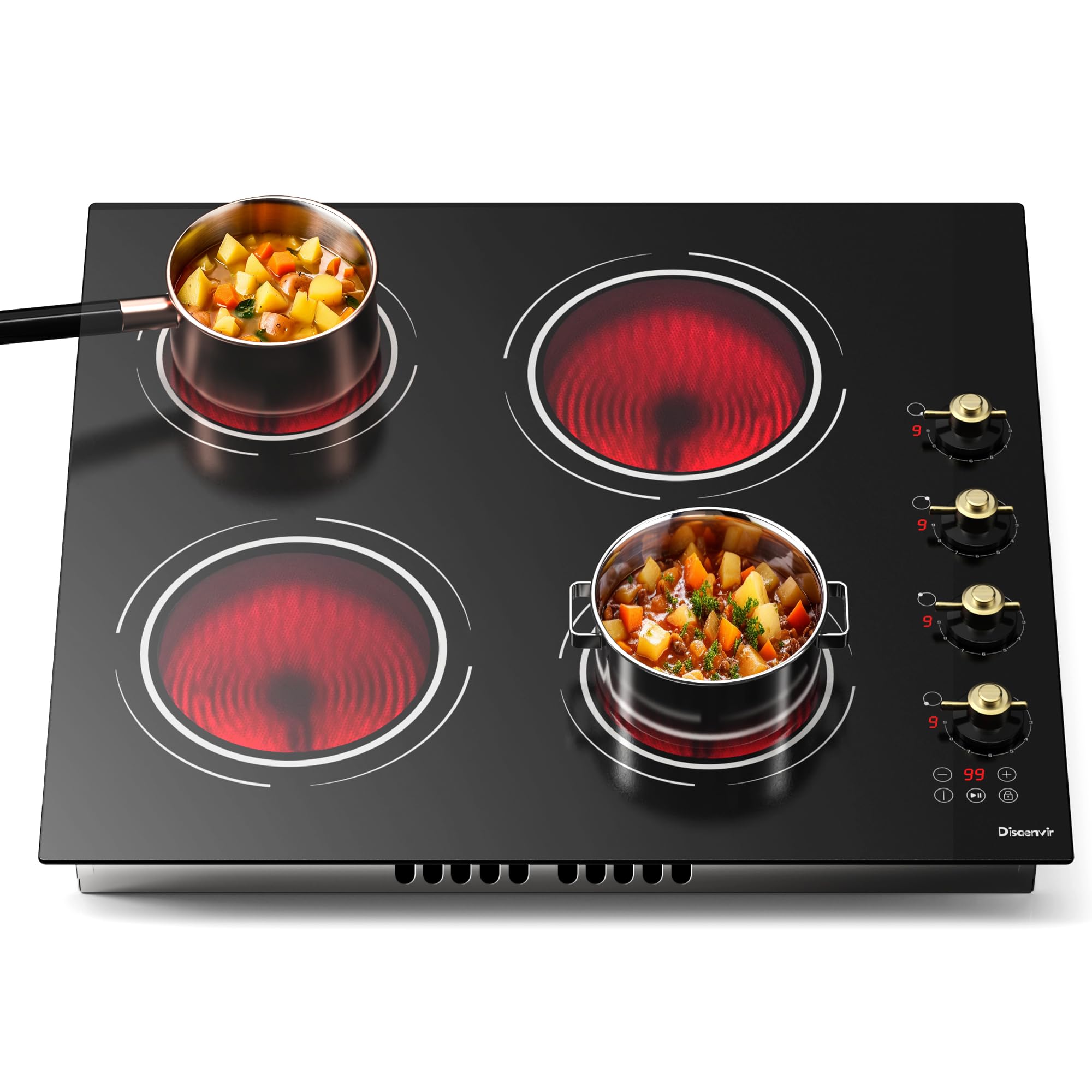 30" Electric Cooktop, 9000W