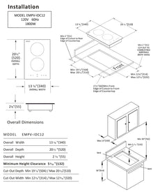 2-Burner Induction Cooktop