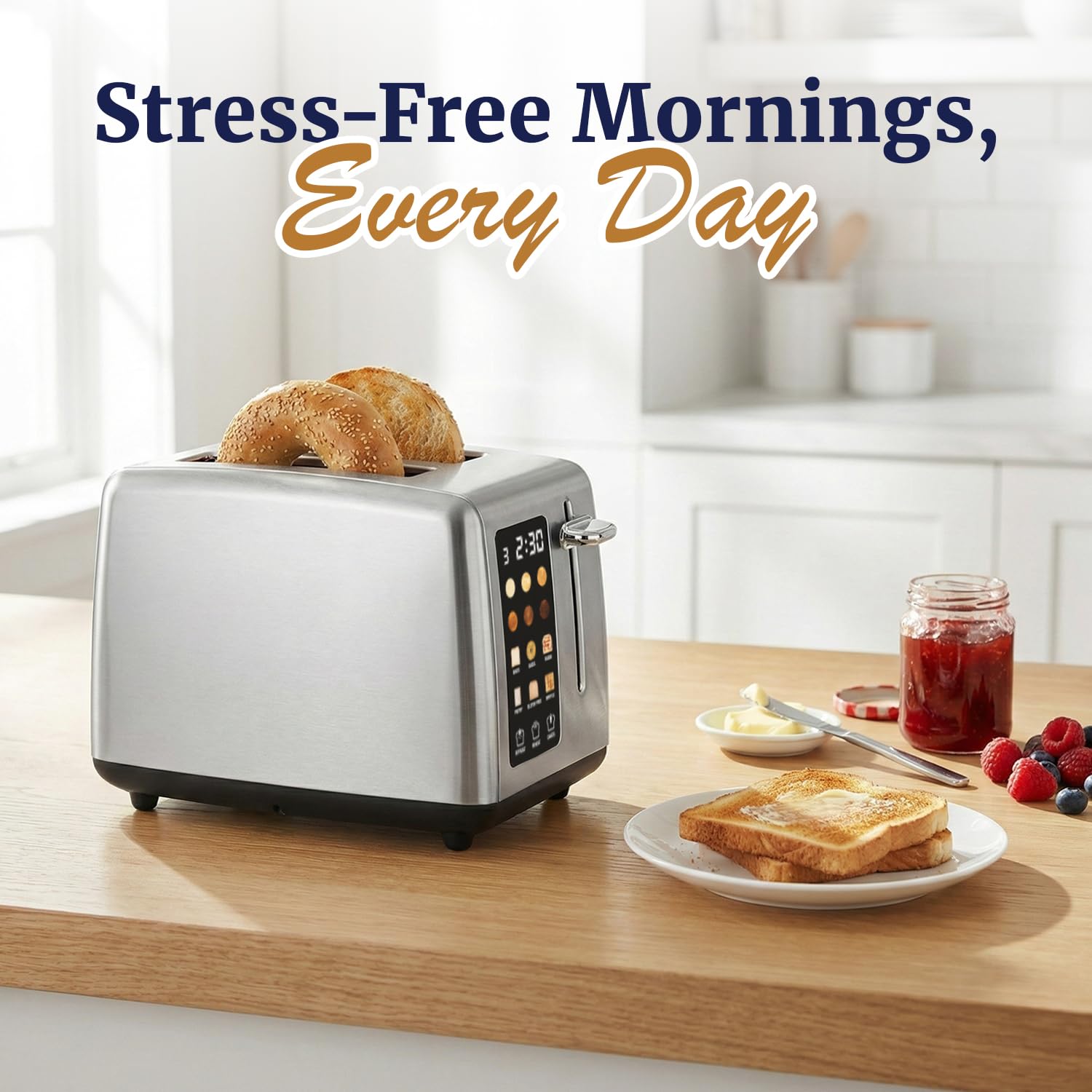 2-Slot Touch Toaster, Stainless Steel