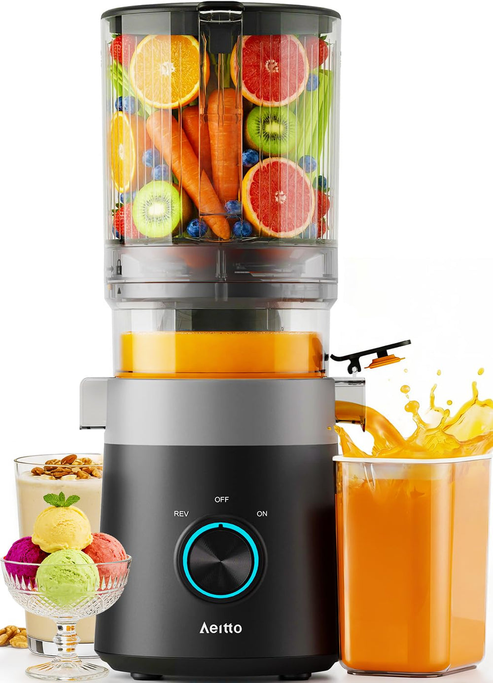 3-in-1 Juicer, Large Capacity