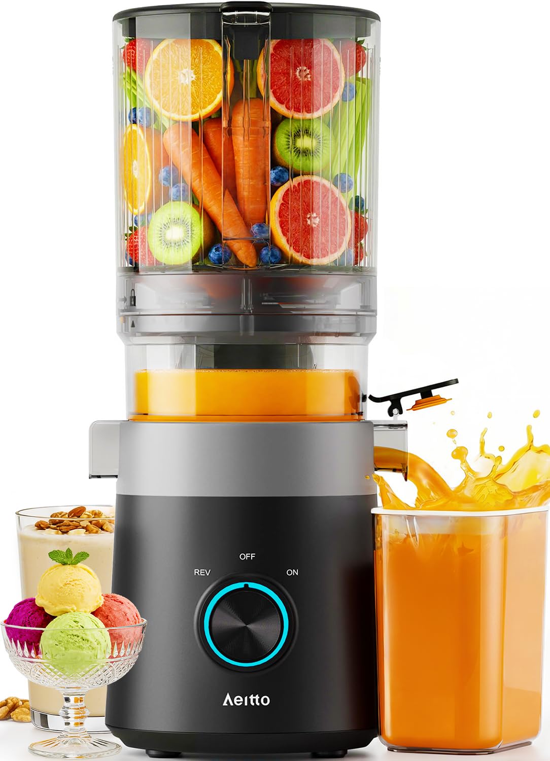 3-in-1 Juicer, Large Capacity