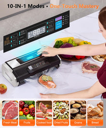 95KPa Vacuum Sealer Machine, 10-in-1