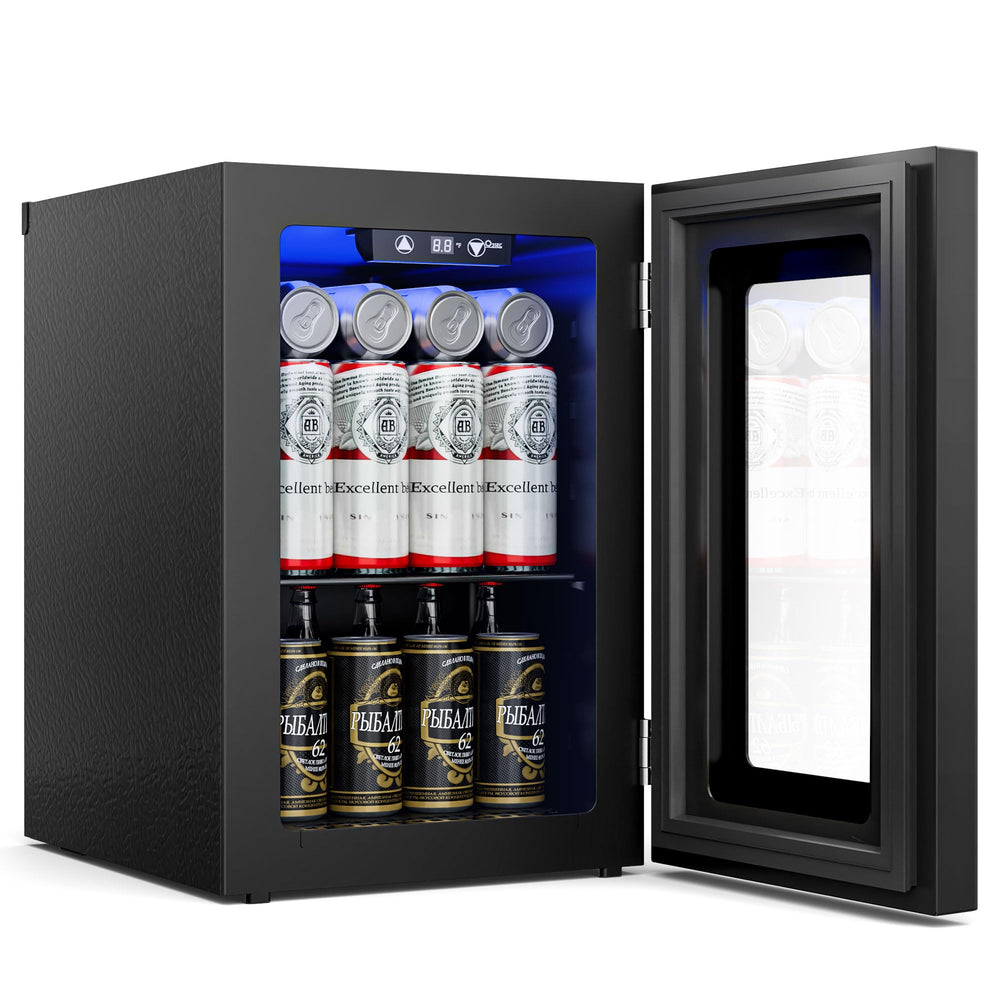 Beverage Refrigerator Cooler, Glass Door