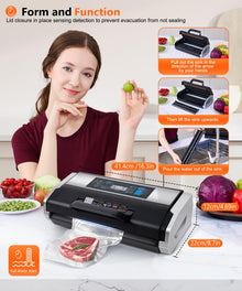 95KPa Vacuum Sealer Machine, 10-in-1
