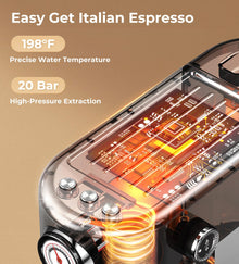 atatix Espresso Machine with Milk Frother