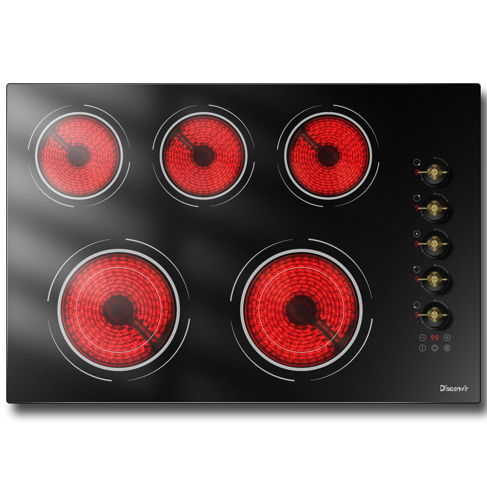 30" Electric Cooktop, 9000W