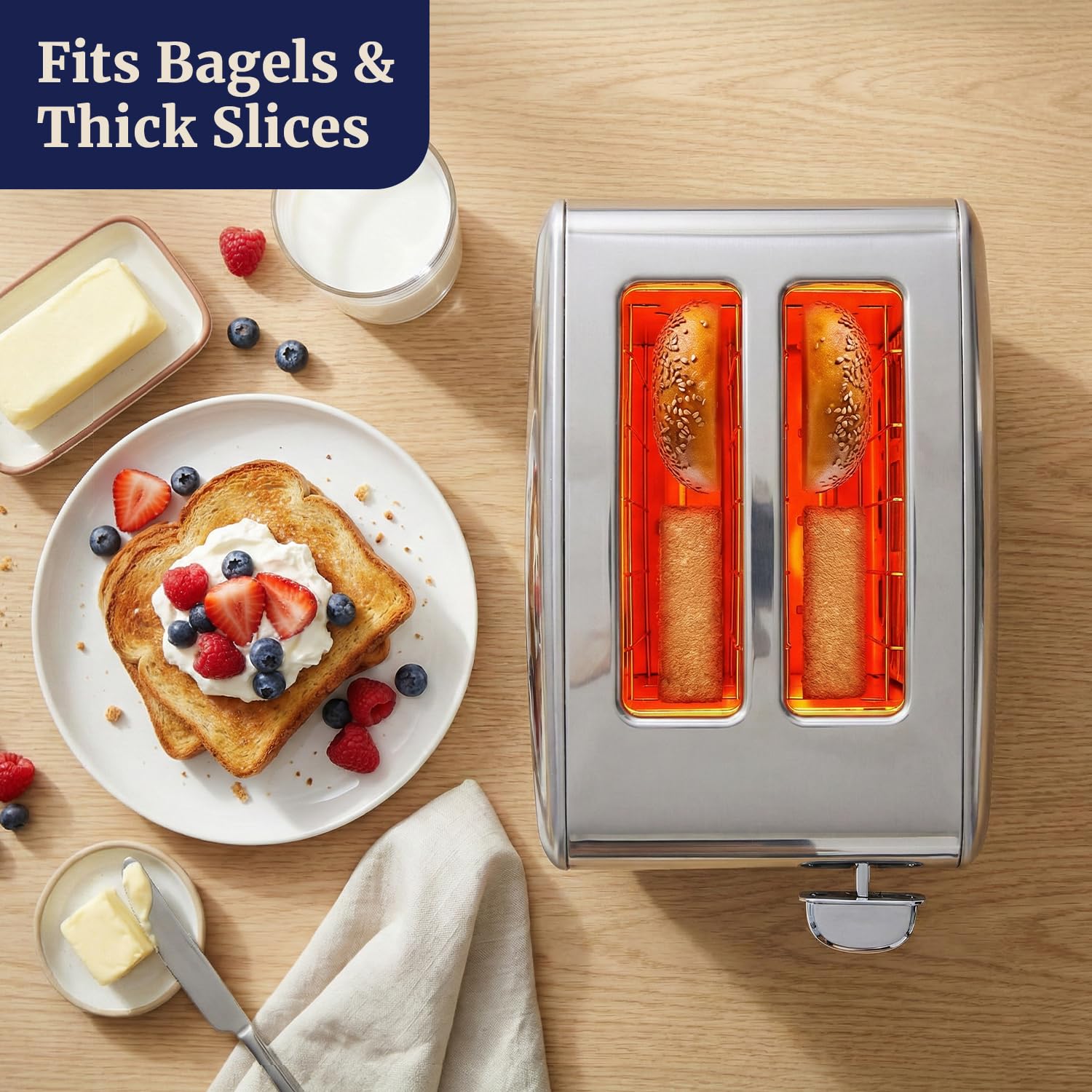 2-Slot Touch Toaster, Stainless Steel