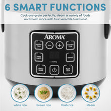 Digital Rice Cooker, 8-Cup, Stainless Steel