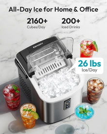 Countertop Ice Maker, 26 lb/Day