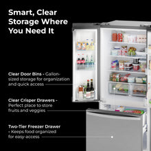 30" French Door Refrigerator, 17.5 cu ft, Stainless