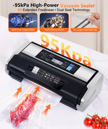 95KPa Vacuum Sealer Machine, 10-in-1