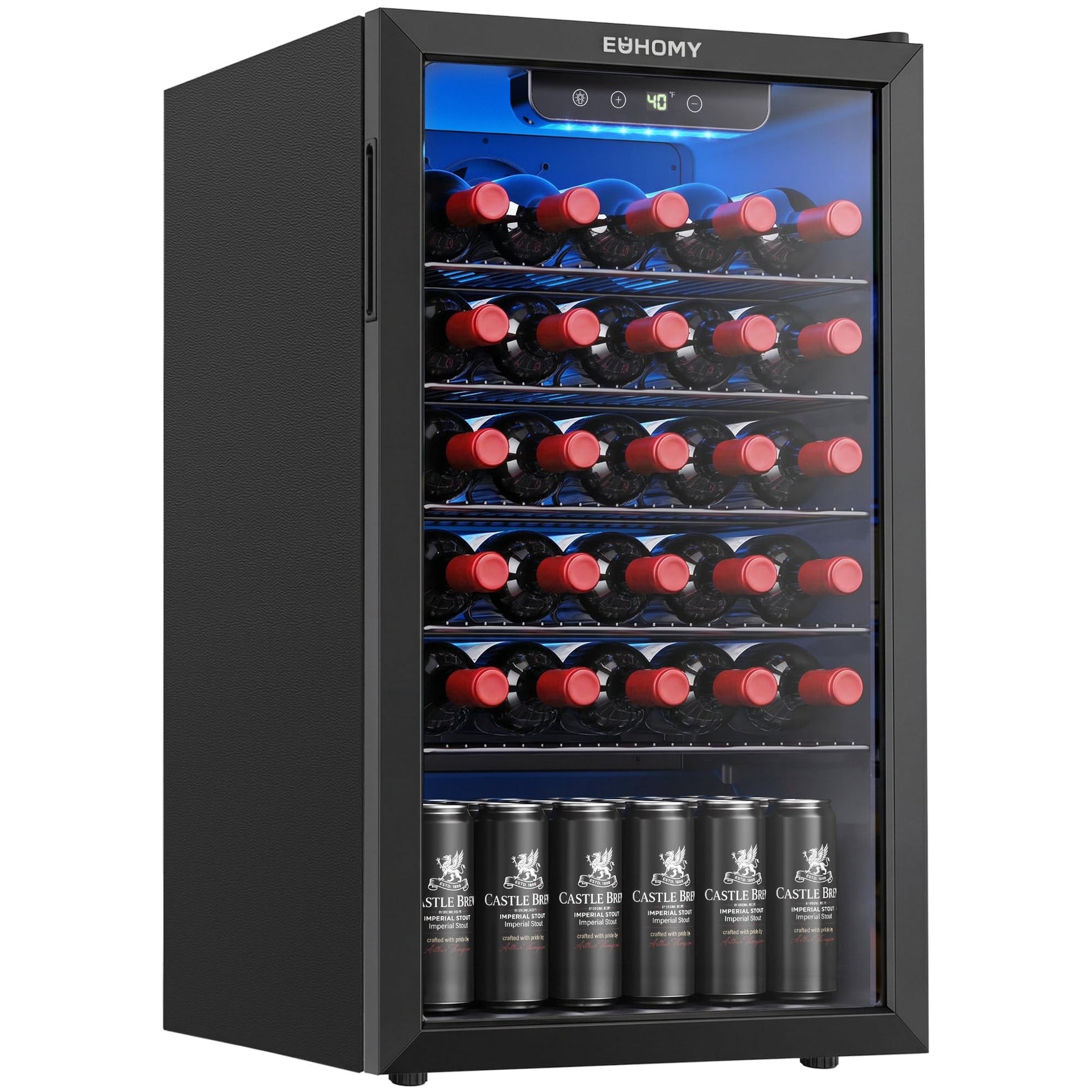 Wine Cooler with Glass Door