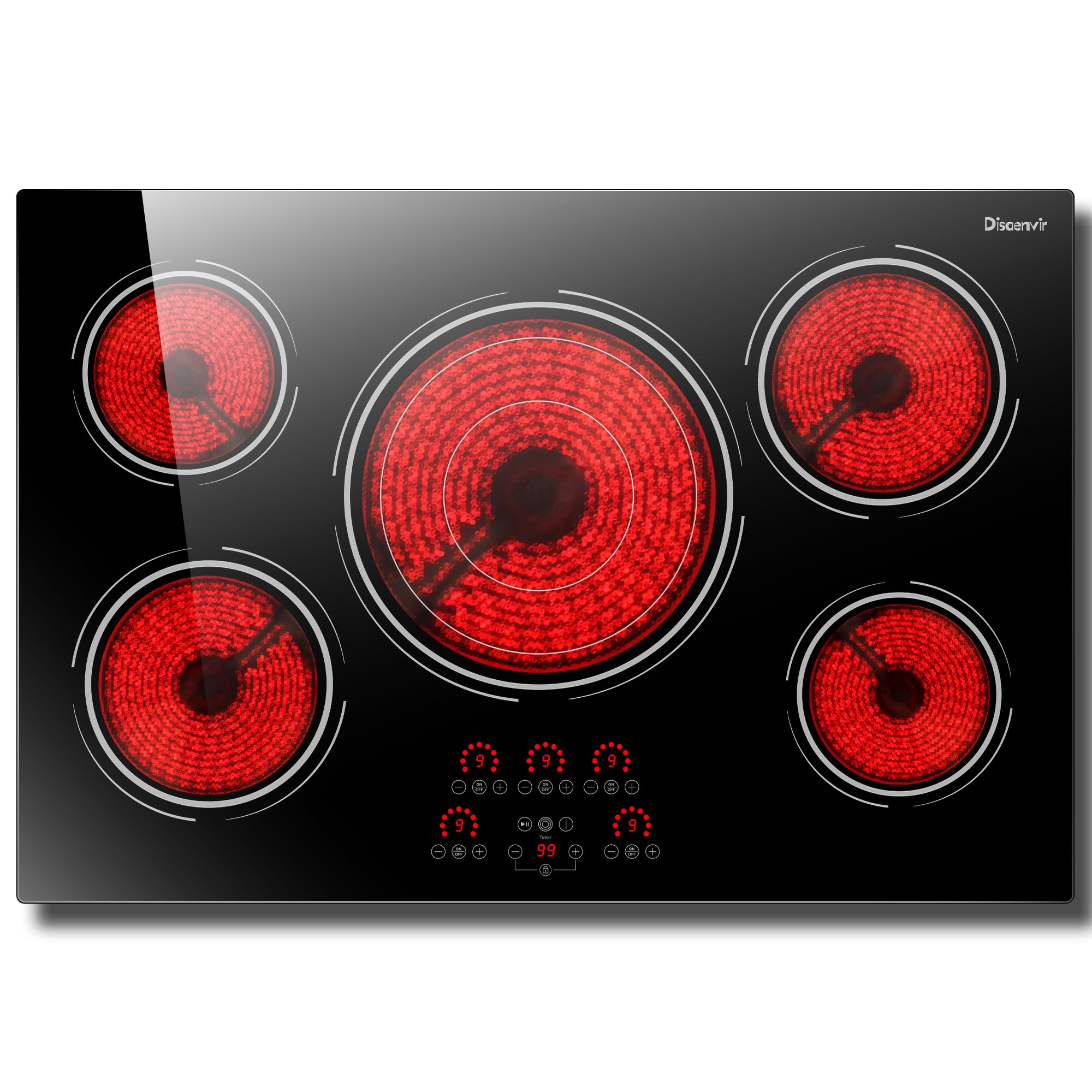 30" Electric Cooktop, 9000W