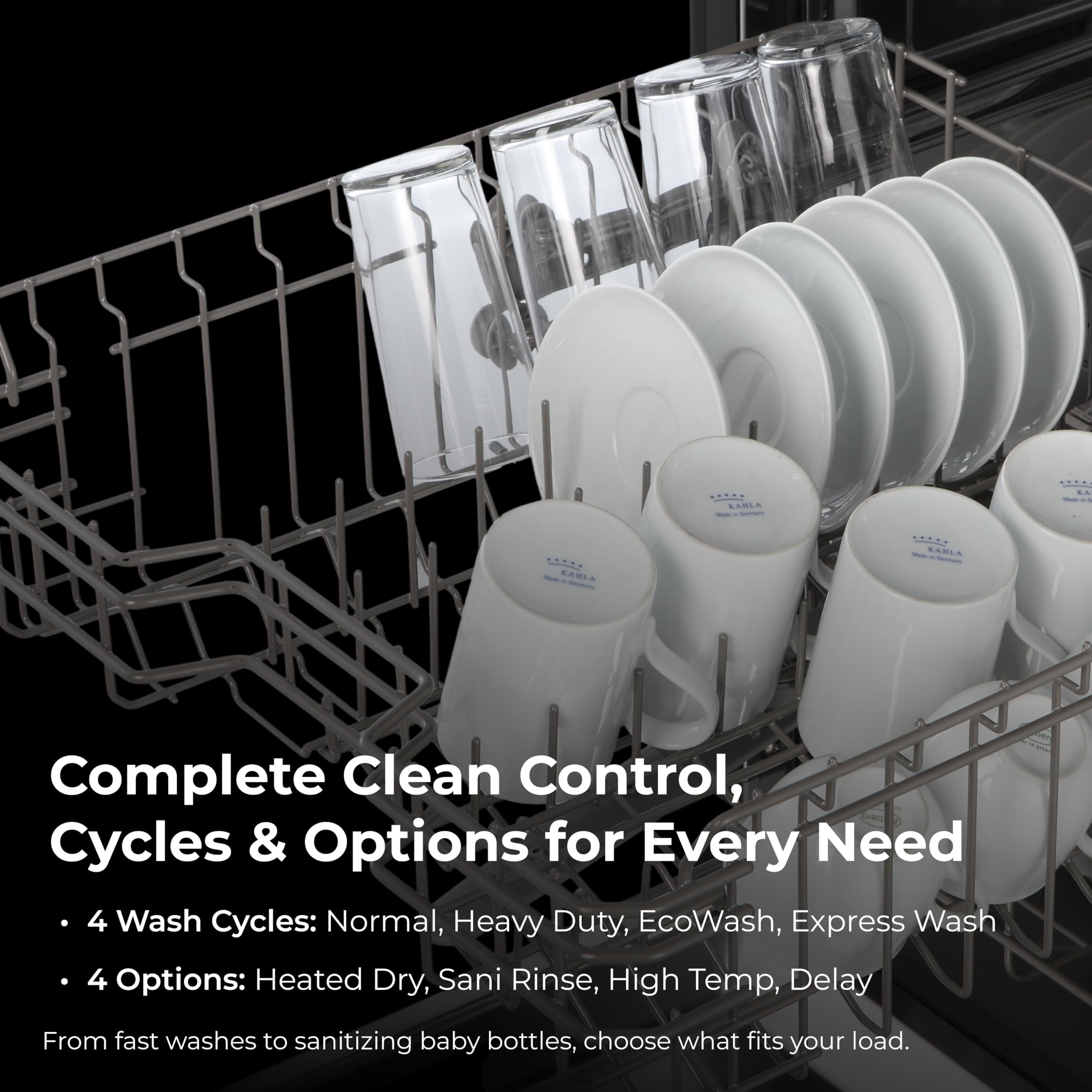 24" Hybrid Dishwasher, 12-Place, ENERGY STAR