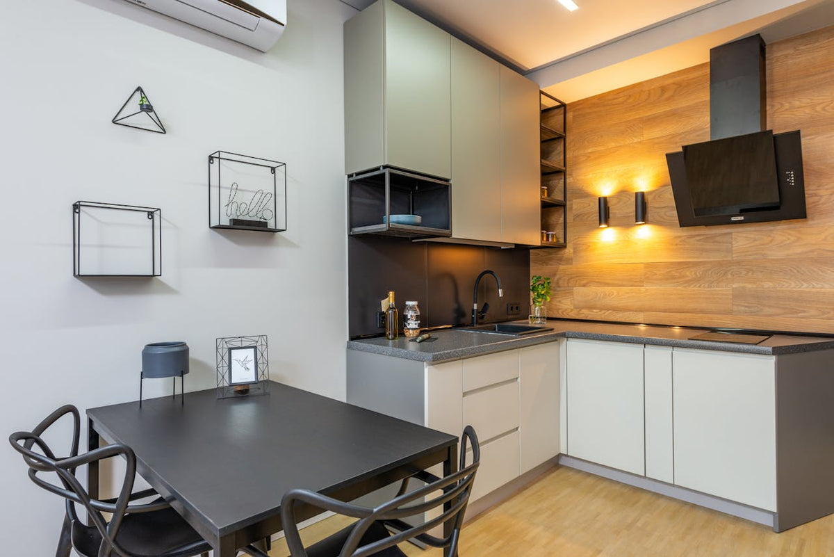 Calm home routine with modern appliances